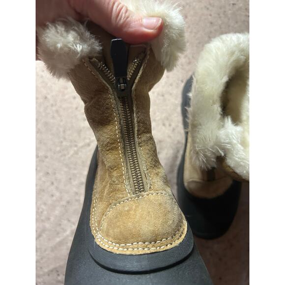 Sorel Women’s 6 Faux Fur Lined Rubber Bottom Zip Front Winter Booties - Picture 6 of 7